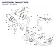 HORIZONTAL EXHAUST PIPE