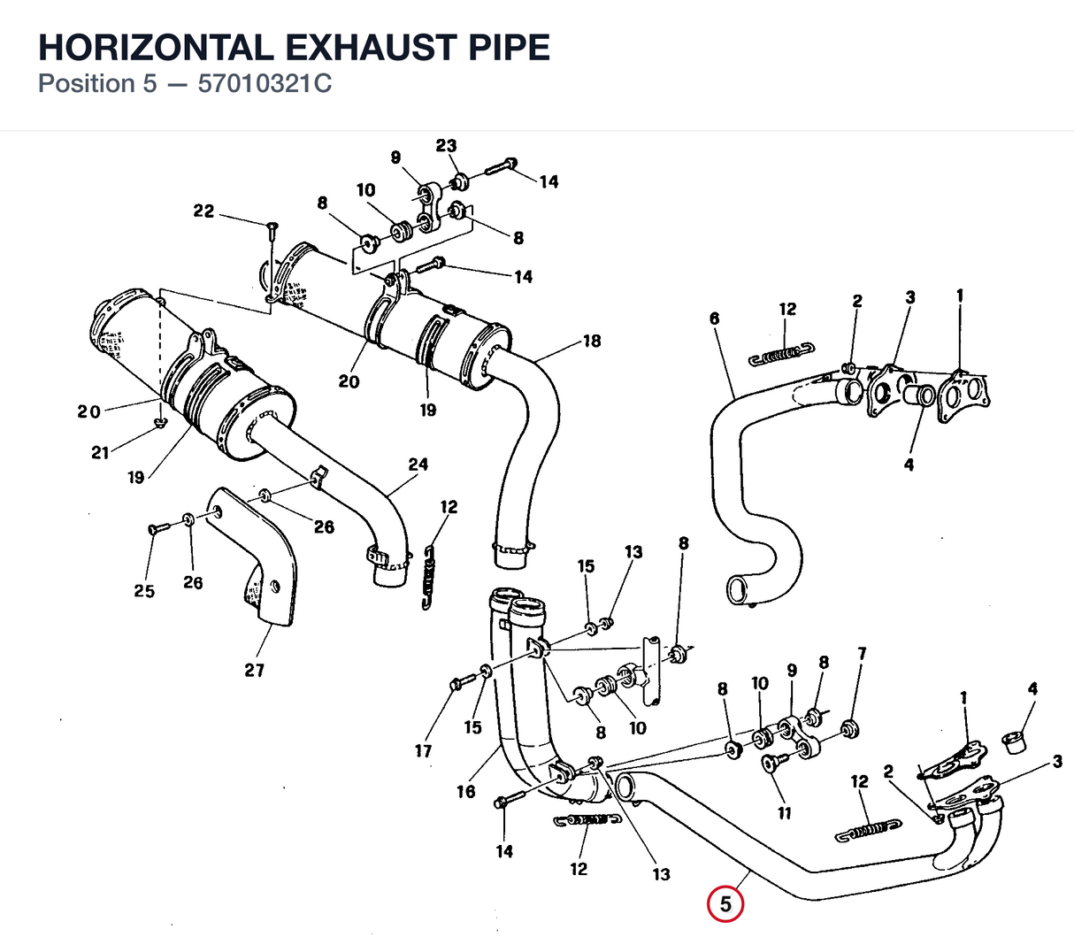 HORIZONTAL EXHAUST PIPE