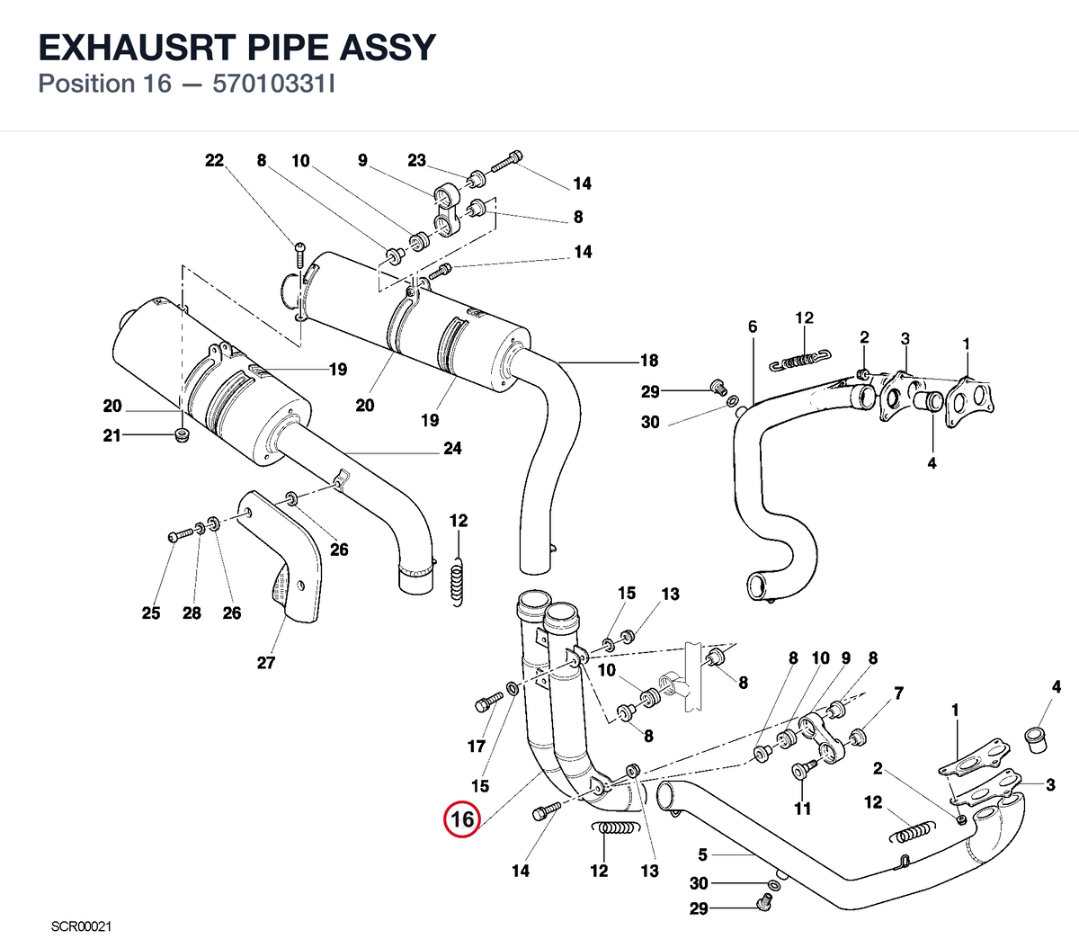 EXHAUSRT PIPE ASSY