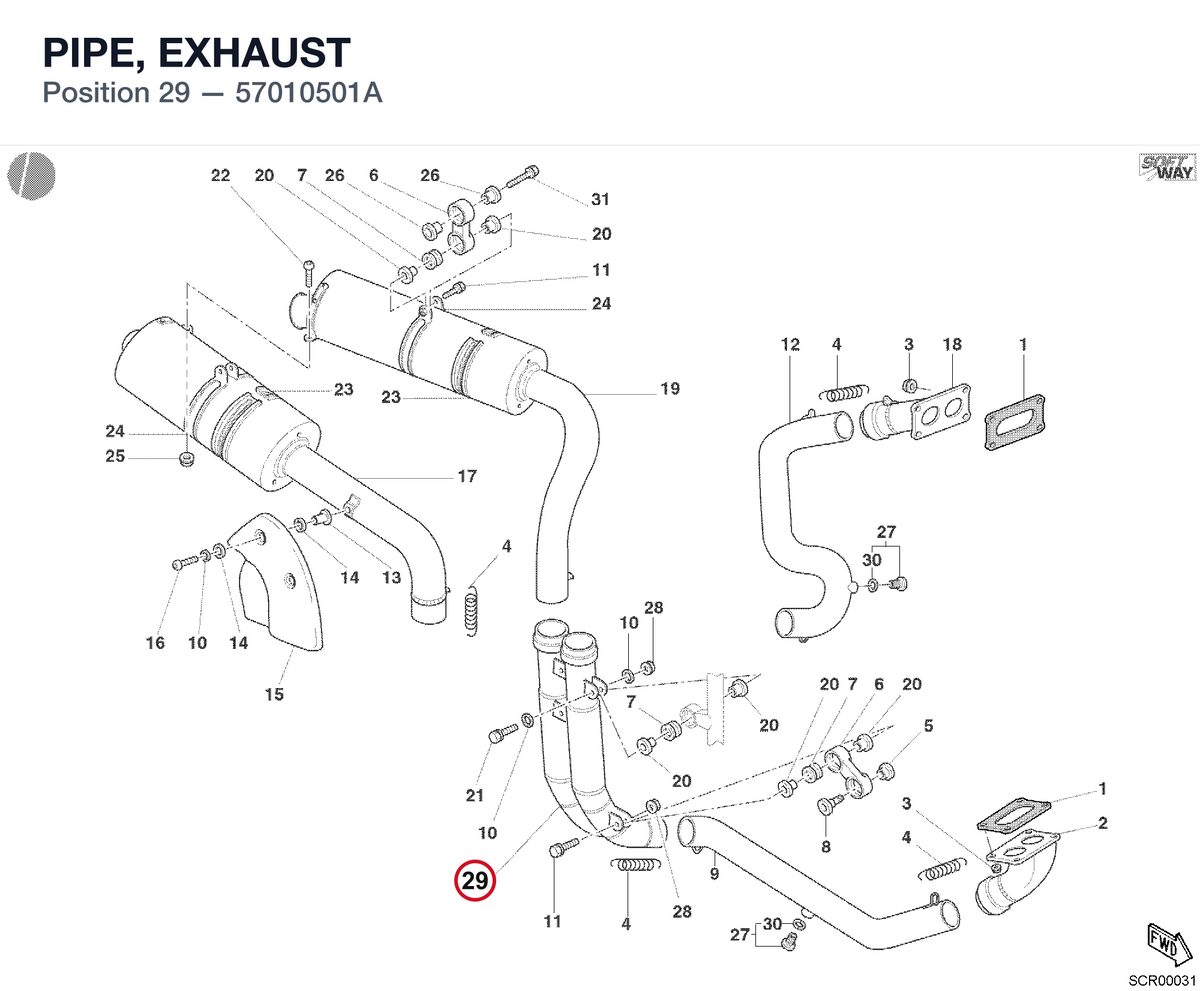 PIPE, EXHAUST