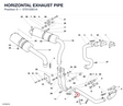 HORIZONTAL EXHAUST PIPE