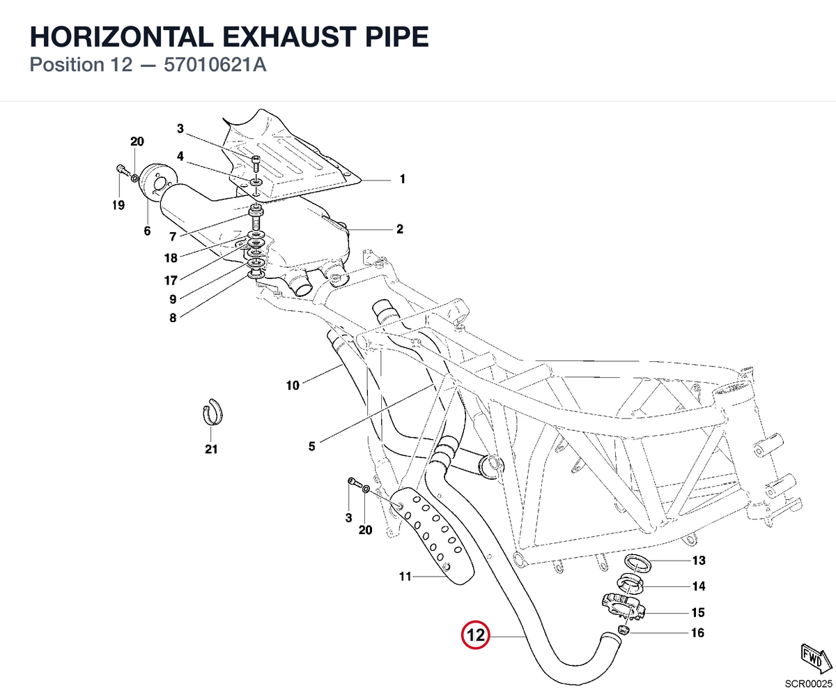 HORIZONTAL EXHAUST PIPE