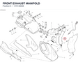 FRONT EXHAUST MANIFOLD 57014865B diagram position