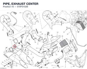 PIPE, EXHAUST CENTER 570P3152B diagram position