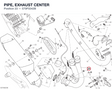 PIPE, EXHAUST CENTER 570P3342B diagram position