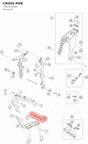 Diagram preview: CROSS PIPE (70003001060)