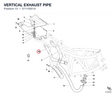 VERTICAL EXHAUST PIPE 57110551A diagram position