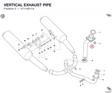 VERTICAL EXHAUST PIPE 57110811A diagram position