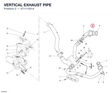 VERTICAL EXHAUST PIPE 57111501A diagram position