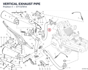 VERTICAL EXHAUST PIPE 57112781A diagram position