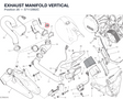EXHAUST MANIFOLD VERTICAL 57112992C diagram position