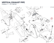 VERTICAL EXHAUST PIPE 57114872A diagram position