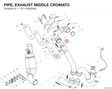 PIPE, EXHAUST MIDDLE CROMATO 57114932AB diagram position