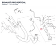 EXHAUST PIPE VERTICAL 57115121BA diagram position