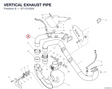 VERTICAL EXHAUST PIPE 57115162A diagram position