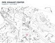 PIPE, EXHAUST CENTER