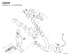 UNION 57212051BA diagram position