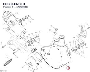 PRESILENCER 57212211B diagram position