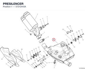 PRESILENCER 57212443A diagram position