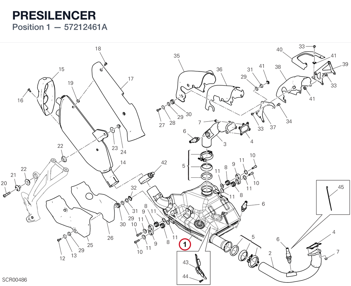 PRESILENCER 57212461A diagram position