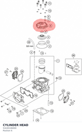 Diagram preview: CYLINDER HEAD (51630106000)