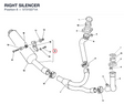 RIGHT SILENCER 57310271A diagram position