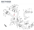 RIGHT SILENCER 57310391C diagram position