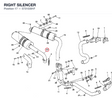 RIGHT SILENCER 57310391F diagram position