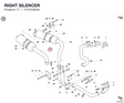 RIGHT SILENCER 57310394A diagram position