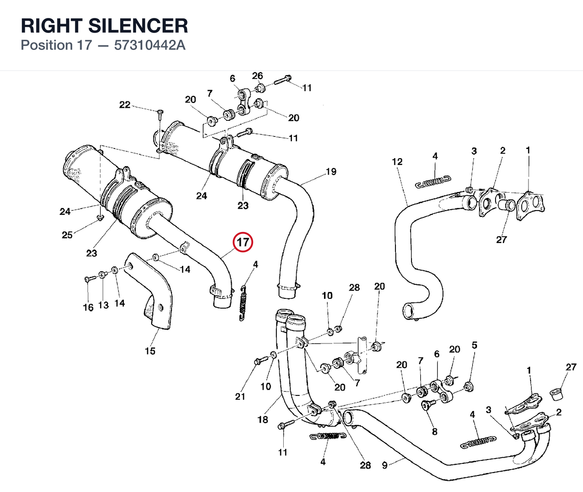 RIGHT SILENCER