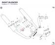 RIGHT SILENCER 57310451A diagram position