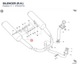 SILENCER  (R.H.) 57310471C diagram position