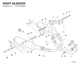 RIGHT SILENCER 57310502B diagram position