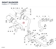 RIGHT SILENCER 57310631A diagram position