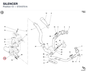 SILENCER 57310751A diagram position