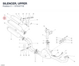 SILENCER, UPPER 57310771E diagram position