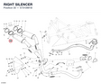 RIGHT SILENCER 57310991B diagram position