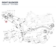 RIGHT SILENCER 57311992D diagram position