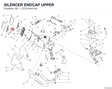 SILENCER ENDCAP UPPER 57312441AA diagram position