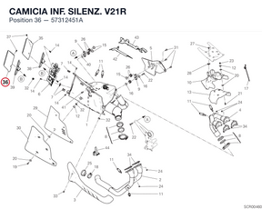 CAMICIA INF. SILENZ. V21R 57312451A diagram position