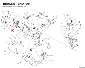 BRACKET END PART 57312482A diagram position