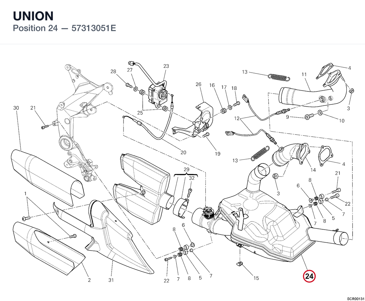 UNION 57313051E diagram position