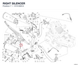 RIGHT SILENCER 57313081A diagram position