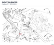 RIGHT SILENCER 57313121A diagram position