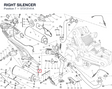 RIGHT SILENCER 57313141A diagram position