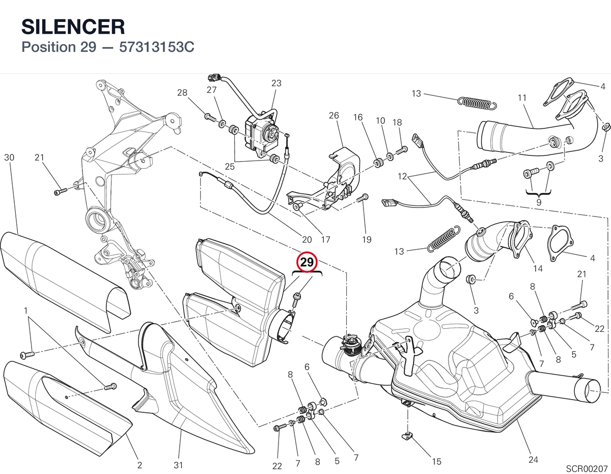SILENCER 57313153C diagram position