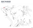 RIGHT SILENCER 57313161A diagram position