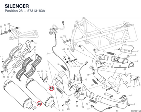 SILENCER 57313183A diagram position
