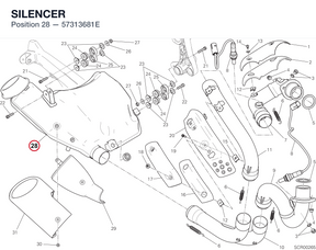 SILENCER 57313681E diagram position