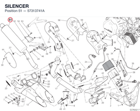 SILENCER 57313741A diagram position